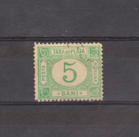 1898  - TIMBRE - TAXE(PORTOMARKEN) Mi No 20 Et Yv No Filigrane PR  Vert Smarald - Port Dû (Taxe)