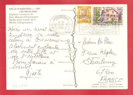 N°Y&T157 +289 ANDORRE LA VIEILLE   Vers  FRANCE   1982 (2 SCANS) - Covers & Documents