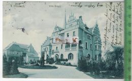 Pössneck, Villa Berger - 1914, Verlag: Franz Schwenke, Pössneck, POSTKARTE Mit Frankatur, Mit Stempel PÖßNECK - Poessneck