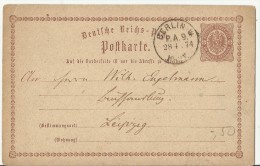 =DE GS 1874 Berlin Nach Leipzig - Brieven En Documenten