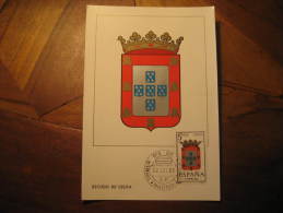 Madrid 1966 CEUTA Escudo Coat Of Arms Arm Maxi Maximum Card Spain Colonies Area España Marruecos Morocco Maroc - Spanish Morocco