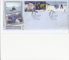 MALAYSIAN ANTARCTIC EXPEDITION, PANGUINS, SPECIAL COVER, 2012, MALAYSIA - Antarctische Expedities