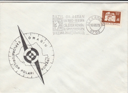 ROMANIAN NORTH POLE EXPEDITION, SPITZBERGEN, ARCTIC OCEAN, SPECIAL COVER, 1978, ROMANIA - Arctische Expedities