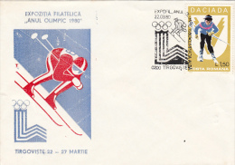 LAKE PLACID'80 WINTER OLYMPIC GAMES, SKI, SPECIAL COVER, 1980, ROMANIA - Invierno 1980: Lake Placid