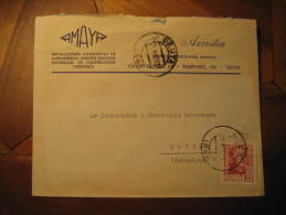 CEUTA 1955 To Mongat Barcelona Franco Stamp Cover Spain Colonies Area España Marruecos Morocco Maroc - Spanish Morocco