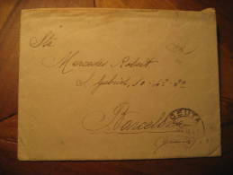 CEUTA 1931 To Barcelona INFANTERIA Militar Cover Spain Colonies Area España Marruecos Morocco Maroc - Spanish Morocco