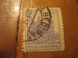 CADIZ Diputacion Provincial ALGECIRAS Cancel Poster Stamp Label Vignette Viñeta España Guerra Civil War Sp - Viñetas De La Guerra Civil
