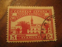 AYAMONTE Huelva Cocinas Economicas Poster Stamp Label Vignette Viñeta España Guerra Civil War Spain - Viñetas De La Guerra Civil