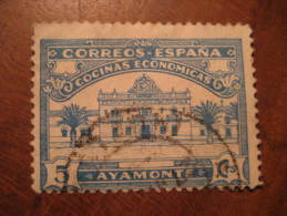 AYAMONTE Huelva Cocinas Economicas Poster Stamp Label Vignette Viñeta España Guerra Civil War Spain - Viñetas De La Guerra Civil