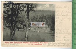 Gruß Vom Stutenhaus, Berghotel Am Adlersberg - 1905, Verlag: C. Simon, Schmalkalden, POSTKARTE Mit Frankatur, - Altenburg