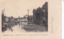 VIVONNE, Le Moulin De La Levée, Carte Precurseur, Timbre Détaché - Vivonne