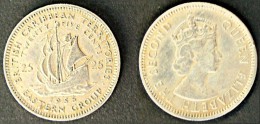 25 CENTS 1955 BRITISH CARIBBEAN TERRITORIES EASTERN GROUP - Caribe Británica (Territorios Del)