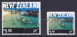 New Zealand 2001 Tourism Centenary $1.50 Sea-kayaking Sheet & Self-adhesive Used  - - Used Stamps