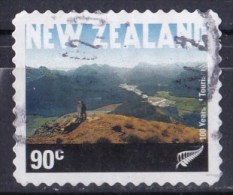 New Zealand 2001 Tourism Centenary 90c Mt Alfred Self-adhesive Used - Oblitérés