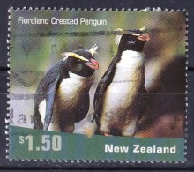 New Zealand 2001 $1.50 Fiordland Crested Penguin Used - - - Gebruikt