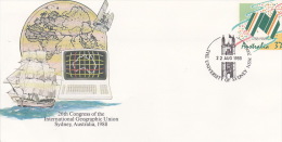 Australia 1988 200 Club 26th Congress Of The International Geographic Union, Souvenir Cover No.24 - Cartas & Documentos