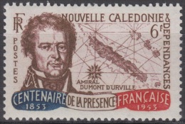 New Caledonia Sc298 Admiral Dumont D’Urville, Map - Explorers
