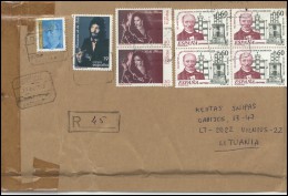 SPAIN Postal History Brief Envelope ES 098 Personalities Women Telegraph Communication - Brieven En Documenten