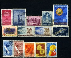 1957-1962 Nice Lot Of 14 Used Stamps,Romania,Rumänien,Roumanie,Rumania,Used - Autres & Non Classés