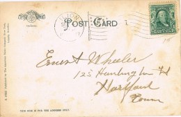 9102. Postal ILION (New York) 1907. Fox's Falls - Briefe U. Dokumente