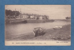 CPA - SAINT VALERY Sur SOMME - Le Port - Barque De Pécheur Avec Immatriculation - Edition Husband - Bateau - Saint Valery Sur Somme