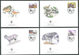 TADJIKISTAN 2006 - 4 Env WWF 1er Jour - Bharal ( Mouton Bleu) - (Y 296/99) - FDC