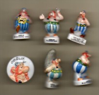 LOT 6 Fèves  OBELIX  De Différentes Séries & Années - Dessins Animés