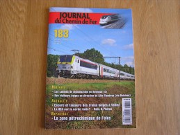 LE JOURNAL DU CHEMIN DE FER  N° 183 SNCB NMBS Chemins Fer Train Tram SNCV Vicinaux Feluy Bertrange Namur Signalisation - Spoorwegen En Trams
