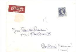 75806)busta Affracata  Post Office Express Delivery Da Londra A Catania( Italia) - Blocks & Miniature Sheets