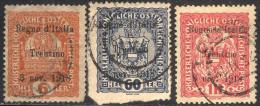 ITALIA - ITALY - TRENTINO ALTO ADIGE - SOPRASTAMPATO AUSTRIA  -  LOT -  Used  - 1918 - Trentino