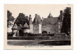 Canton Vibraye Vue Sur Le Chateau De Semur En Vallon Ecrite En 1949 - Vibraye