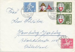 I5245 - Switzerland (1963) Bern 21 (stamp: Scouting 1913-1963) - Storia Postale