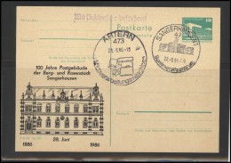 GERMANY DEUTSCHLAND DDR Stamped Stationery Special Cancellation D-DDR ST STAT 033 Post Office Architecture - Andere & Zonder Classificatie