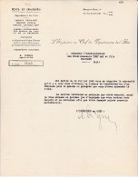 LETTRE PONTS ET CHAUSSEES DE L'AIN - DEMANDE DE LICENCE POUR VEHICULE GAZOGENE  1942 - Automobil