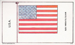 QSL COLLECTOR CARD POMA  # 2751 ( FLAG SERIES USA )  BELGIUM - Autres & Non Classés