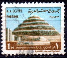 EGYPT 1972 Step Pyramid, Sakkara - 1m. - Blue And Brown FU - Usati