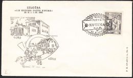 Yugoslavia 1959, Illustrated Cover "110 Years Postoffice In Kutina" W./ Special Postmark "Kutina", Ref.bbzg - Briefe U. Dokumente