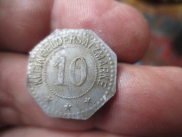 ALLEMAGNE -10 KLEINGELDERSATZMARKE 1918-VERWALTUNG DER STADT VERWALTUNG - SUO VOIR PHOTOS - Monedas/ De Necesidad