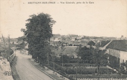 ( CPA 91)  BRÉTIGNY-SUR-ORGE  /  Vue Générale, Prise De La Gare  - - Bretigny Sur Orge