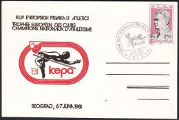 Yugoslavia 1981, Card "KEPA 1981", W./ Special Postmark "Belgrade", Ref.bbzg - Cartas & Documentos