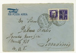 ITALIA REGNO - AFFRANCATURA DI POSTA AEREA DA TORINO PER MOGADISCIO - ANNO 1938 - Storia Postale (Posta Aerea)
