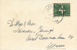I5394 - Netherlands (1959) Alkmaar - Storia Postale