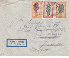 Statues - Masques - Congo Belge - Lettre De 1948 ° - Oblitération Lisala - Storia Postale