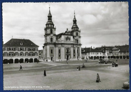 Ludwigsburg,Marktplatz Mit Evangelischer Kirche,ca.1950-1960, - Ludwigsburg