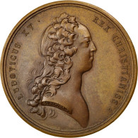 France, Medal, Louis XV, Politics, Society, War, 1727, Duvivier, SUP, Bronze - Autres & Non Classés