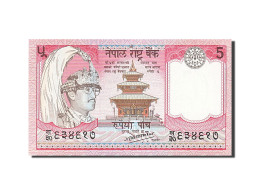 [#255567] Népal, 5 Rupees, Type Roi Birendra Bir Bikram - Népal