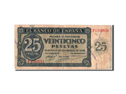 Billet, Espagne, 25 Pesetas, 1936, 1936-11-21, TB+ - 25 Pesetas