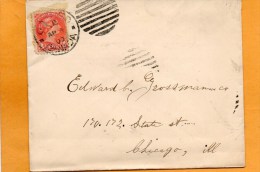 Canada Old Cover Mailed To USA - Covers & Documents