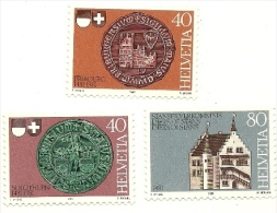 1981 - Svizzera 1132/34 Dieta Di Stans C332^ - Unused Stamps