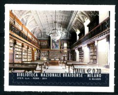 ITALIA / ITALY 2014** - Biblioteca Nazionale Braidense "Milano" - 1 Val. Autoadesivo Come Da Scansione - 2011-20: Mint/hinged